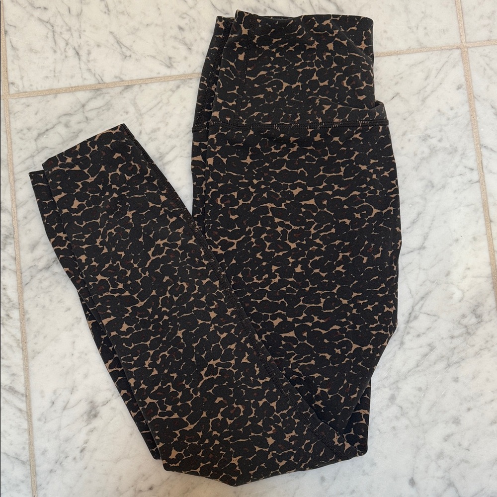 Varley Black and Brown Abstract Leggings